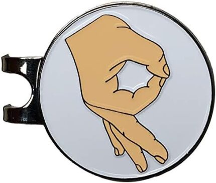 Balanced Co. Circle Game Meme Golf Hat Clip with Enamel Magnetic Ball Marker