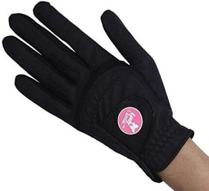 Lady Classic Women's Soft Flex Gloves with Magnetic Ball Marker, Left Hand, Black, Medium