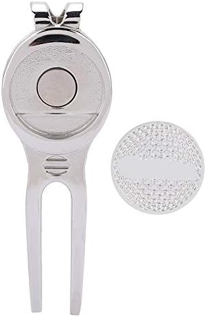 Golf Divot Tool, Zinc Alloy Divot Repair Tool with Magnetic Ball Marker Stylish Golf Accessory