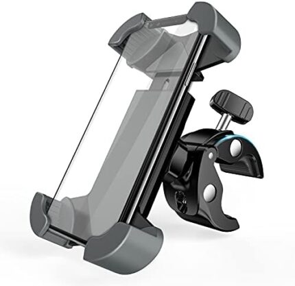 SUPERONE Bike Phone Mount, [Designed for OtterBox & Thick Case] Super Stable Bicycle Motorcycle Cell Phone Holder Handlebar, Compatible with iPhone 12 SE 11 Pro Max XR 8 7 Samsung S20/10/9/8 and More