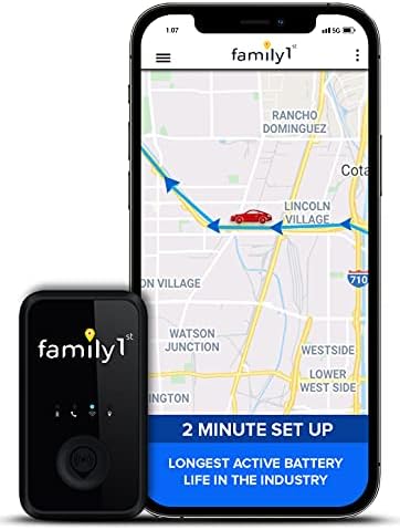 Family1st Mini GPS Tracker Device for Vehicles - GPS Tracking Device, Trucks, Kids, Motorcycles, Automobiles, Elderly. Hidden 4G LTE Real-Time GPS, Monthly fee Required.