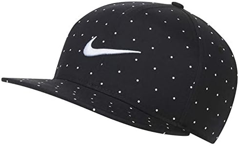 41IQzvchlBL._AC_.jpg Nike New Aerobill Pro Dot Black/White/White Snapback Hat/Cap - Image 1