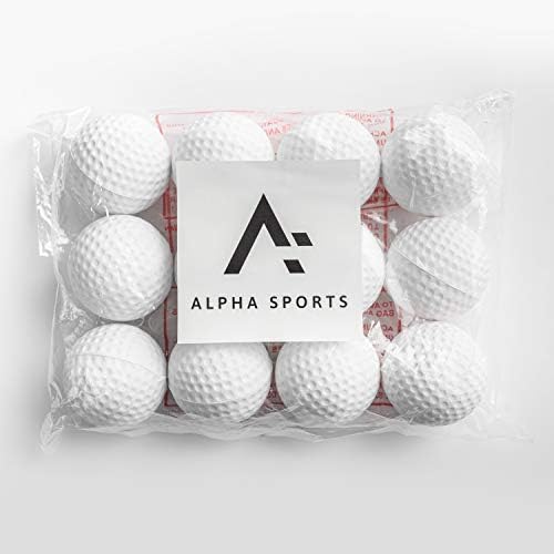 41IfBCJSZL._AC_.jpg Alpha-Sports Practice Golf Balls, Foam, 12 Per Pack - Image 1