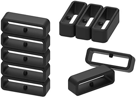 41IlndJwNeL._AC_.jpg FitTurn Replacement Band Keeper Fastener Ring Accessories Silicone Band Holders Keepers Fastener Rings Loops Compatible with Bushnell Neo Ion 1&2 & Bushnell Excel Golf GPS smartwatch - Image 1