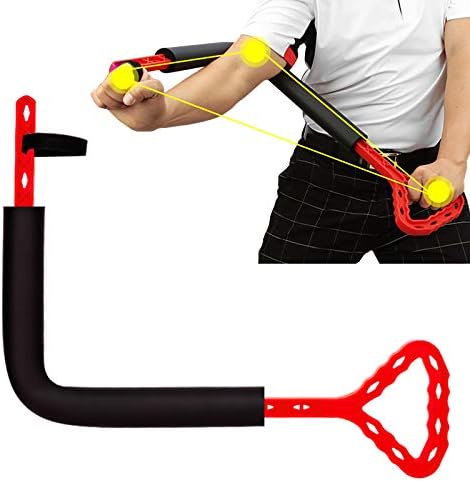 41Jx9UBdm8L._AC_.jpg hadgethey Golf Swing Training Aid, Golf Posture Correction Improving Gesture Forming The Correct Muscle Memory, Golf Wrist Swing Trainer Accessorie - Image 1
