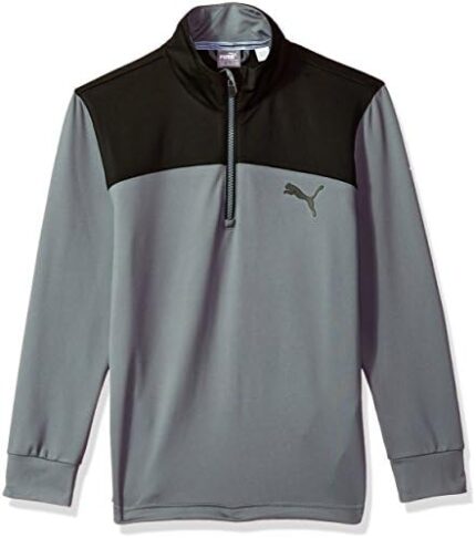 PUMA Boys' 2018 Colorblock 1/4 Zip