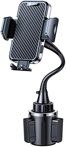 Andobil Cup Holder Phone Mount Long Gooseneck, [Most Sturdy & Durable] Universal Adjustabl Base Cup Phone Holder for Car, Hands-Free Compatible iPhone 12 Pro Max/11, Samsung S21/Note 20, All Phone…