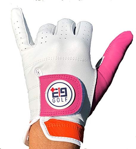 41L068CwgiL._AC_.jpg E9 Golf Tour Performance Leather Golf Glove– Premium Gloves for Women - Ultra Soft Leather – Perfect Design for A More Stylish Game – Breathable and Comfortable - Image 1