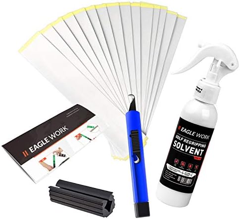 41LB0rj2aUL._AC_.jpg EAGLE WORK Golf Grip Kits for Regripping Golf Clubs, Four Options Available (Standard Kit A/B, Full Kit A/B), Grip Tape, Grip Solvent - Image 1