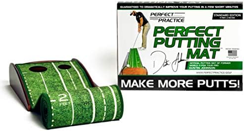 41LBO2nqjL._AC_.jpg PERFECT PRACTICE Perfect Putting Mat - Official Putting Mat of Dustin Johnson - Image 1