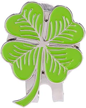 Yosoo Health Gear Magnetic Golf Cap Clip Four Leaf Clover, Golf Hat Clip Metal Ball Marker Outdoor Sports Accessory for Men Women Kid