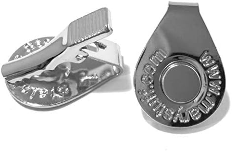 41MT7RfPFL._AC_.jpg Kramer Kollection Unisex Stainless Steel Rust Free Golf Hat Clip, Golf Cap Alligator Clip with Spring and Strong Magnet to Hold Golf Ball Marker - Image 1