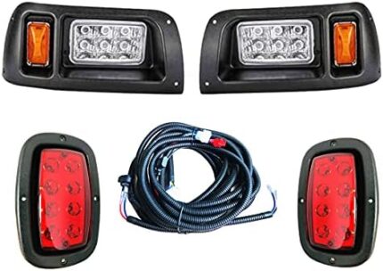 BeAcc Club Car DS LED Light | LED Headlights & Tail Lights for Club Car DS Gas & Electric Golf carts (1993 & up) 12V