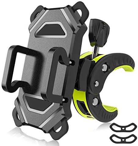 41My8455-FL._AC_.jpg Bike Phone Mount,Motorcycle Cell Phone Holder,Universal Bicycle Handlebar with Rotation Adjustable Cycling Clamp Scooter Phone Clip for iPhone 12,X,8,7 Plus,Galaxy S9, S10 - Image 1