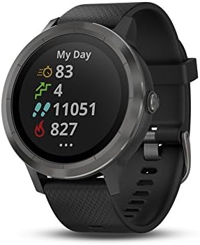 Garmin vívoactive 3 GPS Smartwatch - Black & Gunmetal (Renewed)