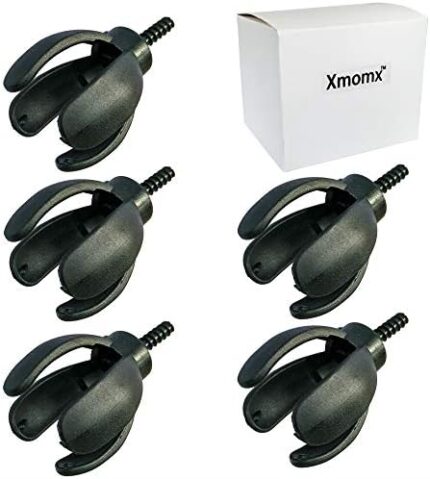 Xmomx 5 PCs 4-Prong Golf Ball Retriever Grabber Pick Up Back Saver Claw Put On Putter Grip