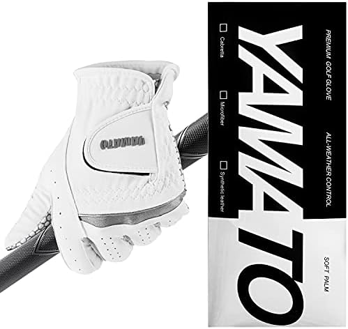 41P8uElHGS._AC_.jpg YAMATO Golf Gloves,Golf Gloves Men Left Hand,Breathable&Durable Gloves,Non-Slip Texture Design, Enhance Stability - Image 1