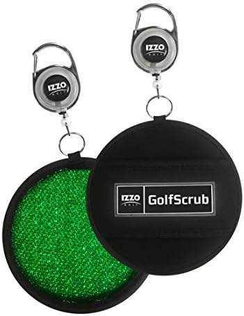 IZZO Golf Scrub Club & Ball Cleaner , Black-Green