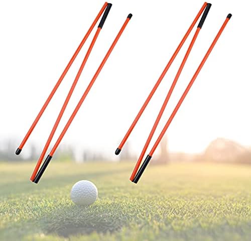 41PVI76AqlS._AC_.jpg Broadsheet Golf Alignment Stick, 2PCS Foldable Golf Alignment Rods Sticks with Clear Tube Case, Golf Practice Training Aid Equipment for Aiming Putting Full Swing Trainer Posture Corrector - Image 1