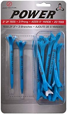 Zero Friction Power 3 Golf Tees, Maximum Distance and Accuracy