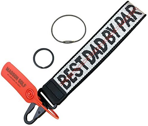 41Q6Je0TA8L._AC_.jpg Golf Wrist Keychains Lanyards Durable Hand Keys Lanyard with Heavy Duty Clip & Unique Suitcase Tags Identifiers for Mens Golfing Travel Bag Case, Great Gifts for Golfer Dad Grandpa - Image 1