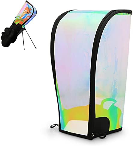 41QQytRB0DS._AC_.jpg Yajun Golf Bag Rain Cover Waterproof Hood Protection Lightweight Club Raincoat Transparent Colorful Protector Supplies - Image 1