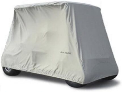 Goldline Universal Slip-On 2 Passenger Golf Cart Cover 90"L x 48"W x 62"H - Charcoal