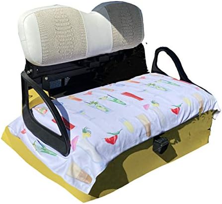 41TMMkKx3WL._AC_.jpg Golf Cart Seat Cover | EZGO Seat Cover | Summer Golf Cart Seat Towel | Stay Cool, Clean & Dry | Fun & Vibrant Designs | Machine Washable | Protect Your Seat Seat Cover - Image 1