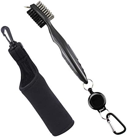 HOW TRUE Golf Ball Cleaner Pouch Golf Accessories for Men