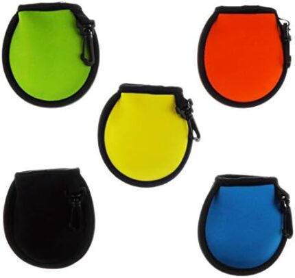 Zelerdo 5 Pack Portable Pocket Golf Ball Washer Golf Ball Cleaner Pouch