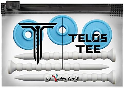 41X6jax2wiL._AC_.jpg YATTA GOLF Telos Premium Golf Tees – Adjustable Golf Tees – Tee Off with Greater Consistency & Shoot Better Scores - Unbreakable Golf Tees – Lasts The Average Golfer A Season - Image 1