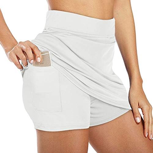 41b30DEwLIL._AC_.jpg NIMIN Women's Athletic Skorts Lightweight Active Skirts with Shorts Pocketed Running Tennis Golf Workout Sports Skorts Skirts - Image 1