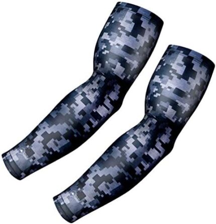Sports Compression Arm Sleeves - Athletic & Shooting Sleeve for Youth, Kids, Men & Women - Football, Basketball & Baseball