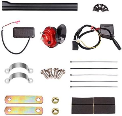 10L0L Universal Golf Cart Turn Signal Kit with Horn Brake Light Switch, 9-Pin Plug Upgrade Wiring Harness - 12V