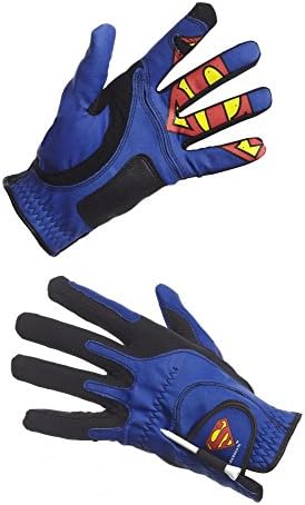 Creative Covers for Golf Malesuperman Golf Glove - Men's O/S, Royal Blue/Black/Red, One Size