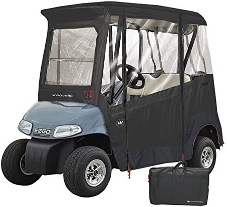 41dr3vJFE-L._AC_.jpg Greenline by Eevelle 2 Passenger EZ-GO Custom Golf Cart Enclosure - Image 1