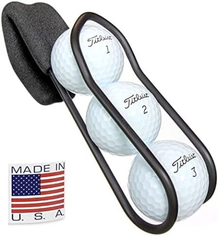 Golf Ball Holder - Pro with Quick-Draw Release (Black)