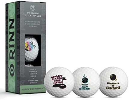 Retirement Novelty Golf Ball 3 Pack - Gifts for Golfers - Coworkers - Retirement Party Supplies & Favors - Retirement Gifts
