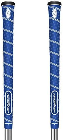 KINGRASP Golf Grips Set of 2(Free 2 Tapes) Standard/Medium Size - All Weather Cord Rubber Golf Club Grips Ideal for Clubs Wedges Drivers Irons Hybrids