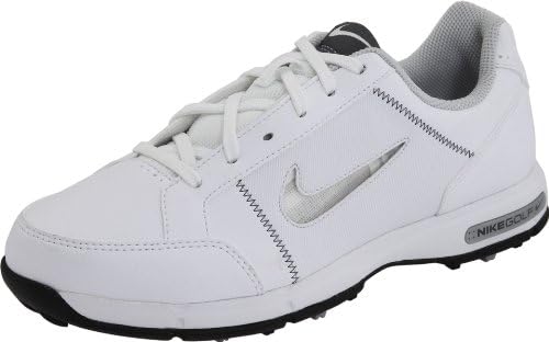41hrA685e1L._AC_.jpg Nike Golf Remix Jr-101 Shoe (Little Kid/Big Kid),White/Dark Grey,3 M US Little Kid - Image 1