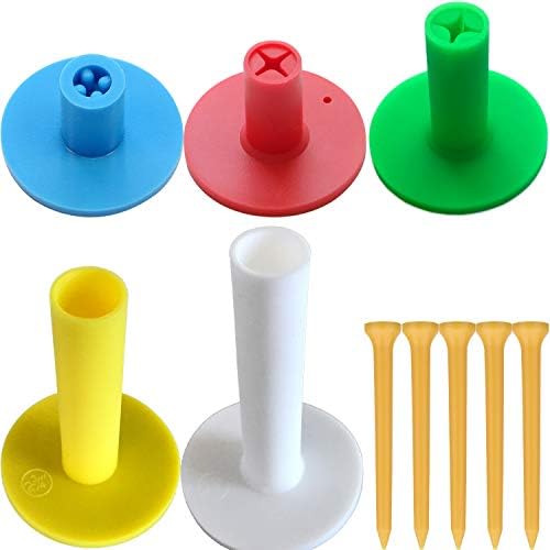 41iZu81il5L._AC_.jpg Love&PI Rubber Golf Tees & Holders in One Pack for Driving Range Mats - Image 1