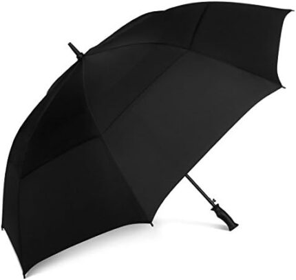 ShedRain Windjammer Oversized Automatic Open Extra Large 62” Golf Stick Umbrella - Push Cart Compatible – Rainproof & Windproof Vented Double Canopy - Protects Men & Women from Strong Rain, Wind & Sun