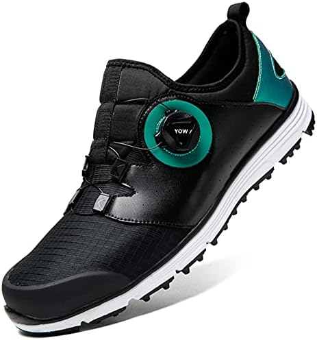 41jyveHBB-S._AC_.jpg NOXNEX Men's Spikeless Golf Shoes Waterproof Golfers Shoe Quick Lacing Non Slip Comfort Golf Training Sneakers - Image 1