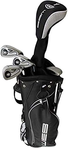 Go Kids' Web Golf Set, Charcoal, Size 13-16