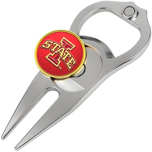 41oaa7QEPOL._AC_.jpg Hat Trick Openers 5-in-1 Divot Tool, Iowa State Cyclones - Image 1