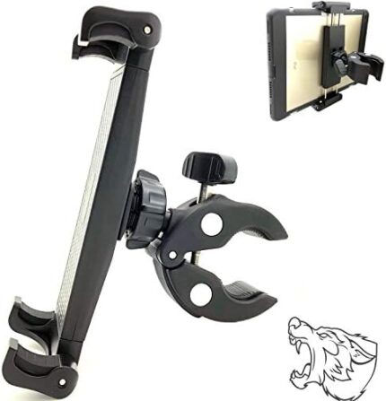 Lycan Series Marine Boat Tablet & Smartphone Pole Handle bar Boat Helm Rail Holder Mount for i Pad Pro 12.9 10.5 9.7 Air Mini Phone 12 11 XR XS X GalaxyTab S10 S20 Note Surface Pro 12" Tablets