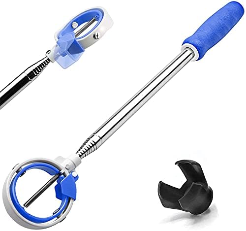 41psNcEPcYS._AC_.jpg Golf Ball Retriever for Water Telescopic, Stainless Ball Retriever Tool Golf with Spring Release-Ready Head and Locking Clip, Golf Ball Pick Up Retriever Grabber, Golf Accessories Golf Gift for Men - Image 1