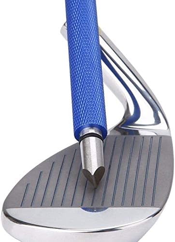 Golf Club Groove Sharpener, Re-Grooving Tool and Cleaner for Wedges & Irons - Generate Optimal Backspin - Suitable for U & V-Grooves
