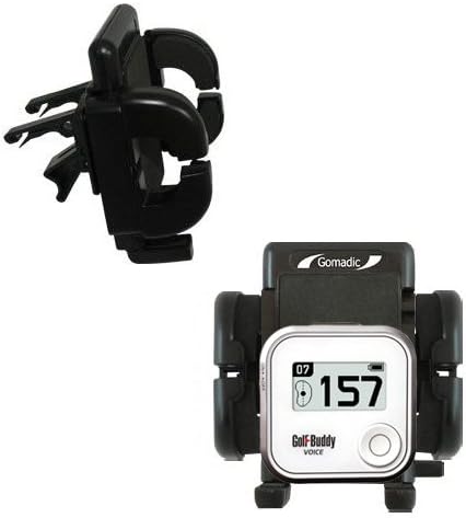 Gomadic Air Vent Clip Based Cradle Holder Car/Auto Mount Suitable for The Golf Buddy Voice GPS Rangefinder