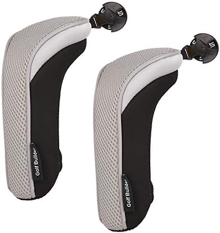 41r4WSS7MFL._AC_.jpg Golf Builder 2pcs/Set Golf Club Hybrid Head Covers Utility UT Cover with Interchangeable Number Tag - Image 1